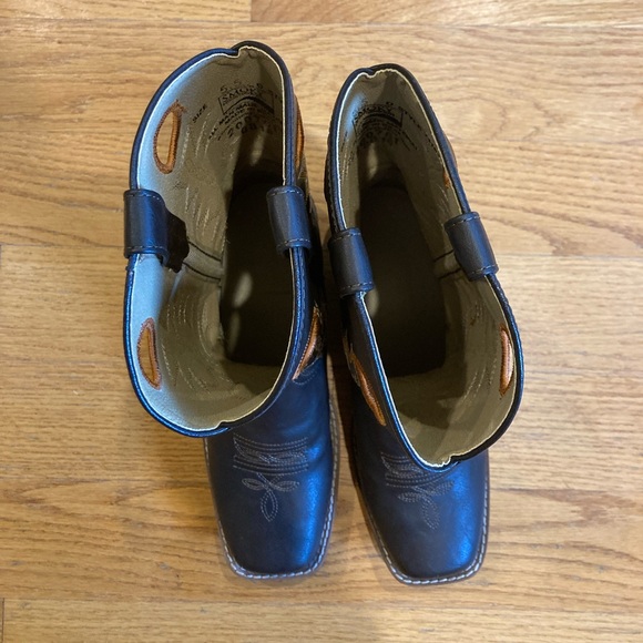 Vintage Smoky Mountain Brown Leather Cowboy Boots - Picture 7 of 8